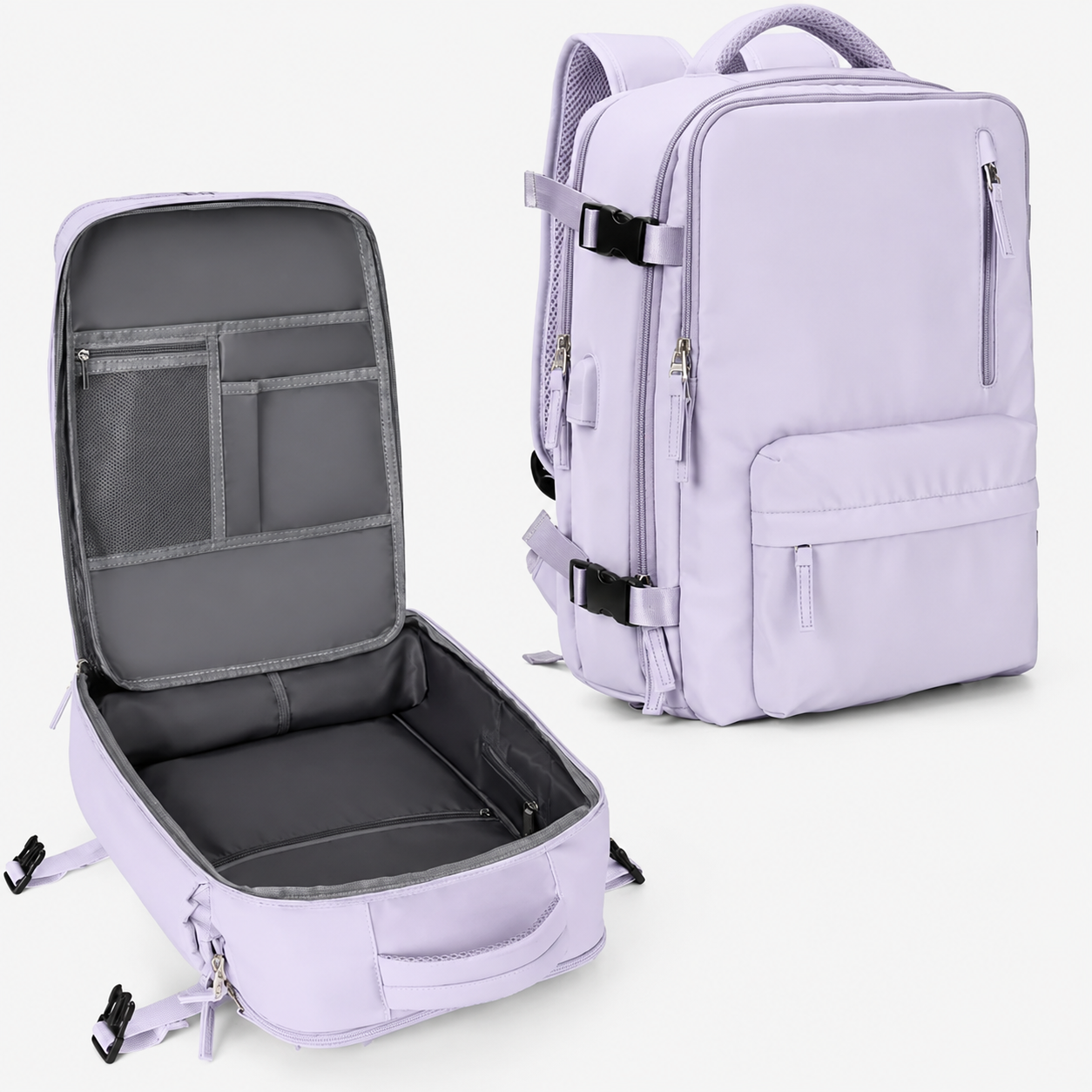 Travel Backpack Carry On Laptop Organizer Shoe Pocket